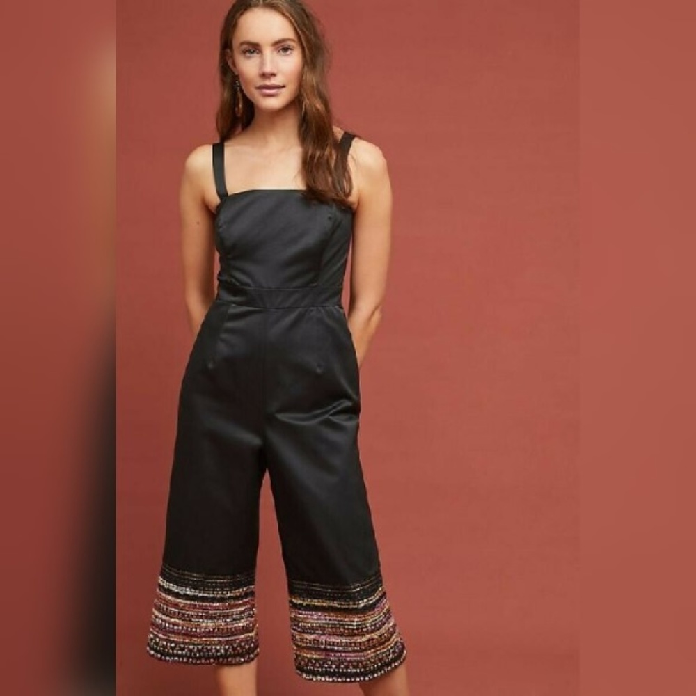 New Anthropologie Cropped Petite Jumpsuit by Hutch